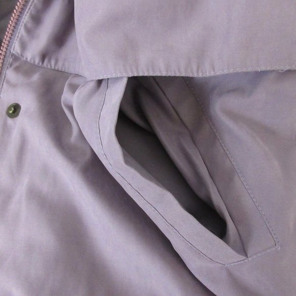 London Fog Limited Edition Jacket Size Small Plum All Weather Lined Zipper Snap - Picture 5 of 9